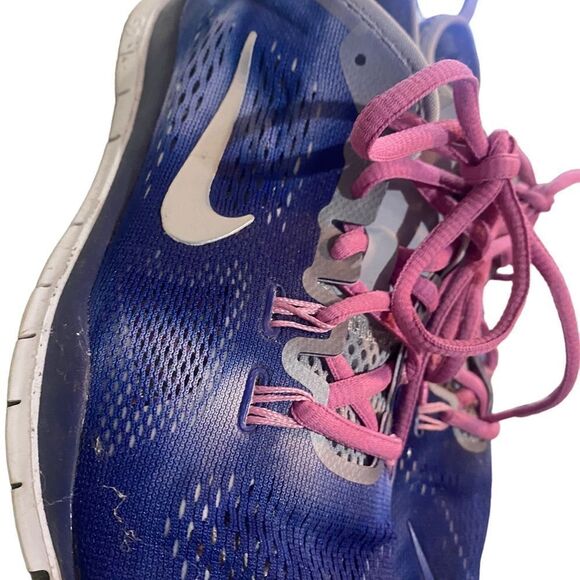 Nike Free 5.0 Womens Shoes Sneakers Size 8.5 Blue Purple Running 653988-400 - Picture 8 of 11